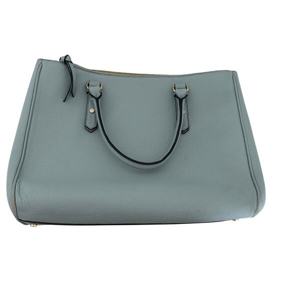 Kate Spade New York blue leather satchel handbag tote purse - Picture 3 of 14